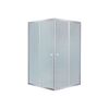 Lidz Wawel SC80x80.SAT.LOW.FR Душова кабіна квадратна, скло Frost 4 мм + Lidz Душовий піддон KAPIELKA ST80x80х14