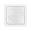 Lidz Wawel SC80x80.SAT.LOW.FR Душова кабіна квадратна, скло Frost 4 мм + Lidz Душовий піддон KAPIELKA ST80x80х14