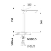 Змішувач для раковини Qtap Presto високий QTPRE269GRP45582 Graphite