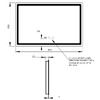 Дзеркало Qtap Mideya 800x800 з LED-підсвічуванням Touch, з антизапотіванням, з годинником, димером, рег. яскравості QT2078NCF8080W