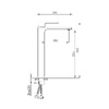 Змішувач для раковини Qtap Gemini високий QTGEM269CRW45679 Chrome/White