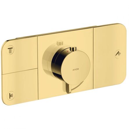 Термостат AXOR One на 3 споживача, Polished Gold Optic (45713990)