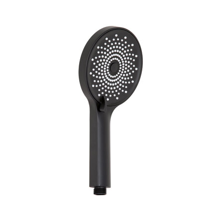 Лійка для ручного душу Qtap Rucni 120 мм округла QTRUC125BLM45776 Black Matt