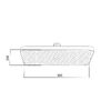 Лійка для верхнього душу Qtap Hlavova 300x200 мм прямокутна QTHLA107BLM45783 Black Matt