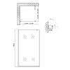 Душова перегородка Qtap Walk-In Standard BLM209.C8 90х200 см, скло Clear 8 мм, покриття CalcLess