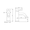 Змішувач для раковини Lidz Aria 0011F (k35) LDARI0011FNKS46091 Nickel