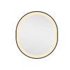Дзеркало Qtap Gemini 800х700 з LED-підсвічуванням Touch, з антизапотіванням, з димером, рег. темп. кольору (3000-6500K) Reverse QT2578R8072B