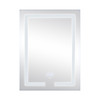 Дзеркало Lidz Kubis 600х800 з LED-підсвічуванням Touch, з антизапотіванням, з димером, рег. яскравості LD78LF9376080