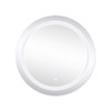 Дзеркало Lidz Aria R600 з LED-підсвічуванням Touch, з антизапотіванням, з димером, рег. яскравості LD78LR600