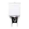 Унітаз-компакт Qtap Presto Quadro безободковий з сидінням Soft-close QT24221215AW