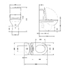 Унітаз підлоговий Qtap Robin Ultra Quiet безобідковий з сидінням Soft-close MATT BLACK QT13226083AMB