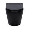 Унітаз підвісний Qtap Scorpio Ultra Quiet безобідковий з сидінням Soft-close MATT BLACK QT14332380AMB
