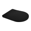 Унітаз підвісний Qtap Scorpio Ultra Quiet безобідковий з сидінням Soft-close MATT BLACK QT14332380AMB