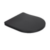 Унітаз підвісний Qtap Robin New Ultra Quiet безобідковий з сидінням Soft-close MATT BLACK QT13332381АSMB