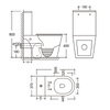 Унітаз підлоговий Qtap Dove Rimless безобідковий з сидінням Soft-close WHITE QT06228380BW