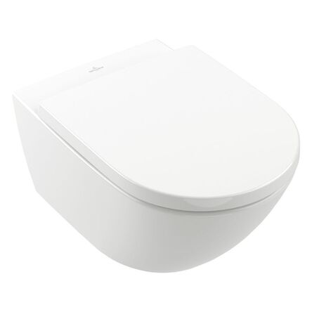 Унітаз підвісний з кришкою Villeroy&Boch Subway 3.0 37x56 см, White Alpin (4670T001_8M42S101)
