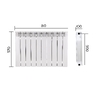 Радіатор біметалічний Thermo Alliance Bi-Vulcan PLUS 500/100 1,8 кг