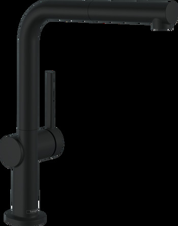 Hansgrohe TALIS M54 змішувач для кухні, одноважільний, 270, 1jet, Eco, с висувним виливом, колір чорний матовий - 72845670