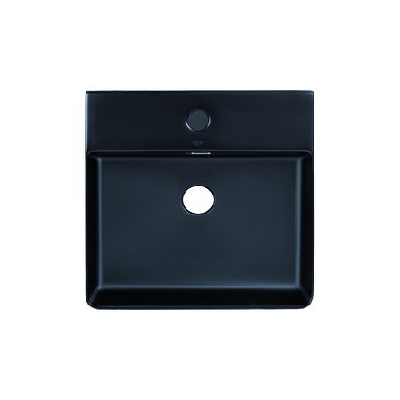 Раковина Qtap Nando LT 500х420х130 Matt black QT12116146AMB