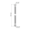 Шланг для води Thermo Alliance Standart 50 см NYLON 1/2"x1/2" ВЗ TAS388W50