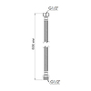 Шланг для води Thermo Alliance Standart 60 см NYLON 1/2"x1/2" ВЗ TAS388W60
