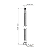 Шланг для підключення змішувача Thermo Alliance Standart (пара) 40 см NYLON M10x1/2"В TAS386W40
