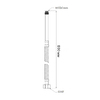 Шланг для підключення змішувача Thermo Alliance Standart (пара) 60 см NYLON M10x1/2"В довга ігла TAS386W60L