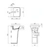 Раковина для підлоги моноблок Qtap Crow 450x435x835 White QT0511G315WN