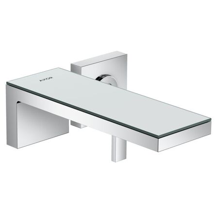 Змішувач для умивальника AXOR MyEdition 221 на 2 отвори, хром / дзеркальне скло (47062000)
