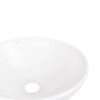 Комплект Qtap Owl: Раковина накладна кругла 400х400х155 мм White + Донний клапан PU02