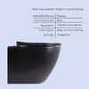 Комплект Qtap Robin Matt Black 2 в 1: унітаз підвісний  Ultra Quiet QT13332381АSMB + біде підвісне QT1355046FMB