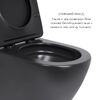 Комплект Qtap Robin Matt Black 2 в 1: унітаз підвісний  Ultra Quiet QT13332381АSMB + біде підвісне QT1355046FMB