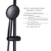 Комплект змішувачів Lidz Aria Black: Душова система LDARI1031BLA43370 + Змішувач для раковини LDARI001FBLA43367