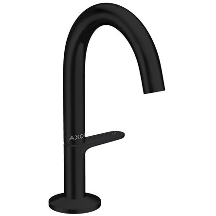 Змішувач для умивальника AXOR One Select 140 з донним клапаном push-open, Matt Black (48010670)
