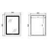 Дзеркало Qtap Cardinal (CA2) 600х800 з LED-підсвічуванням Touch, з антизапотіванням, з димером, рег. темп. кольору (3000-6500K) Reverse QT0478C608048453