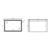 Дзеркало Qtap Cardinal (CA2) 1200х800 з LED-підсвічуванням Touch, з антизапотіванням, з димером, рег. темп. кольору (3000-6500K) QT0478C1208048454
