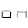Дзеркало Qtap Cardinal (CA2) 800х600 з LED-підсвічуванням Touch, з антизапотіванням, з димером, рег. темп. кольору (3000-6500K) Reverse QT0478C806048457