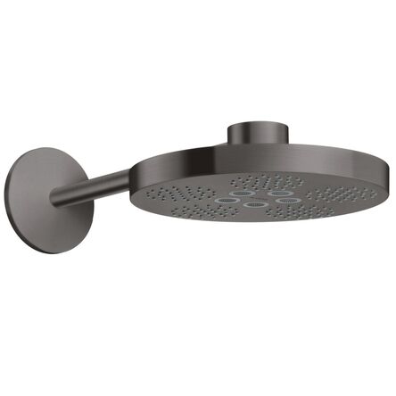 Верхній душ AXOR One 280 2jet з тримачем, Brushed Black Chrome (48492340)