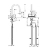 Hansgrohe AQUNO SELECT M81 змiшувач для кухнi, одноважiльний 170, з витяжним виливом, 3jet, sBox, чорний мат - 73831670