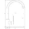 Змішувач для кухні Topaz BARTS TB 07403-H36-W