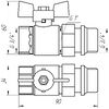Quality Professional Кран кульовий з американкою Q PROFESSIONAL QP003 PN40 3/4? антипротікання, Білий метелик