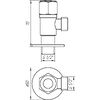 Quality Professional Кран кульовий кутовий Professional 1/2?х1/2? NV-QP888