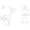 Змішувач для душу Globus Lux QUEENSLAND GLQU-0105S-KIT