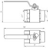 Quality Professional Кран кульовий прямий Q PROFESSIONAL 1? ЗВ КР PN40 QP152