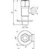 Quality Professional Кран кульовий кутовий Professional 1/2?X3/4? NV-QP888 BLACK