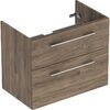 Шафа з умивальником Geberit Selnova Square, горіх темний/білий (501.210.00.1/500.995.00.1)