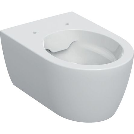 Підвісний унітаз Geberit iCon, лійчастий, закрита форма, Rimfree: T=53см, Білий (501.661.00.1)