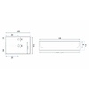 умывальник Rea Gina 43,5x59 white (REA-U0677)