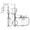 Hansgrohe AQITTURA M91 змішувач для кухні, 210, з висувним виливом, 1jet, чорний матовий - 76803670
