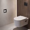 Тримач туалетного паперу Hansgrohe XtraStoris Rock з вмонтованим йоршиком, дверцятами під плитку, Matt Black (56062670)